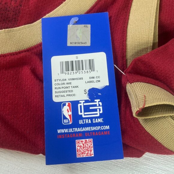 Cleveland Cavaliers Tshirt Jersey Tank Mens Size Small Red New NBA - Picture 9 of 11
